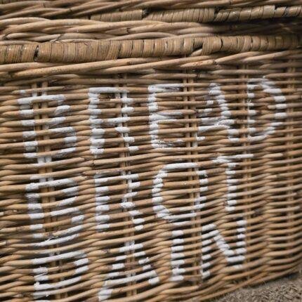 Rattan broodmand met deksel