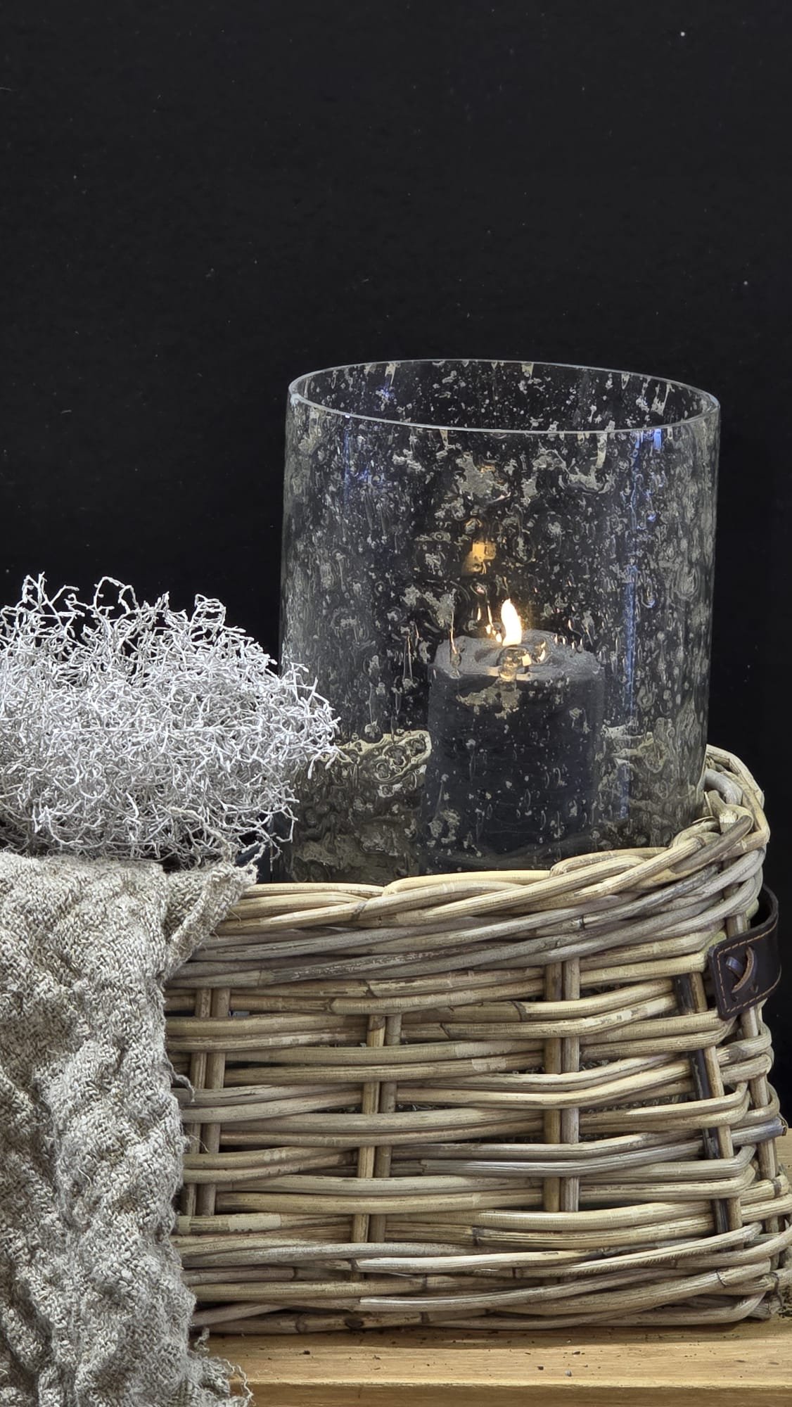 Rattan vensterbankmand B40xH30cm