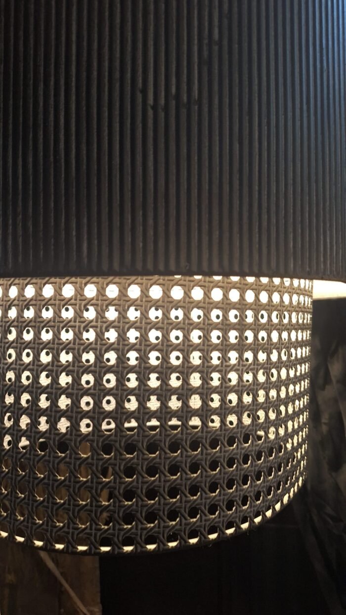 grijze landelijke verlichting detail