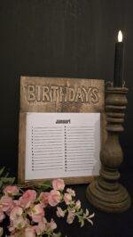 Verjaardagskalender ‘Birthdays’