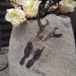 Shabby geitje gekleurd