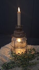 LED lamp op batterij – Landelijke sfeer met kaarsoptie - Afbeelding 2