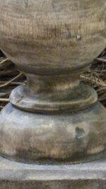 Houten Balusterlamp verouderde look - Afbeelding 3