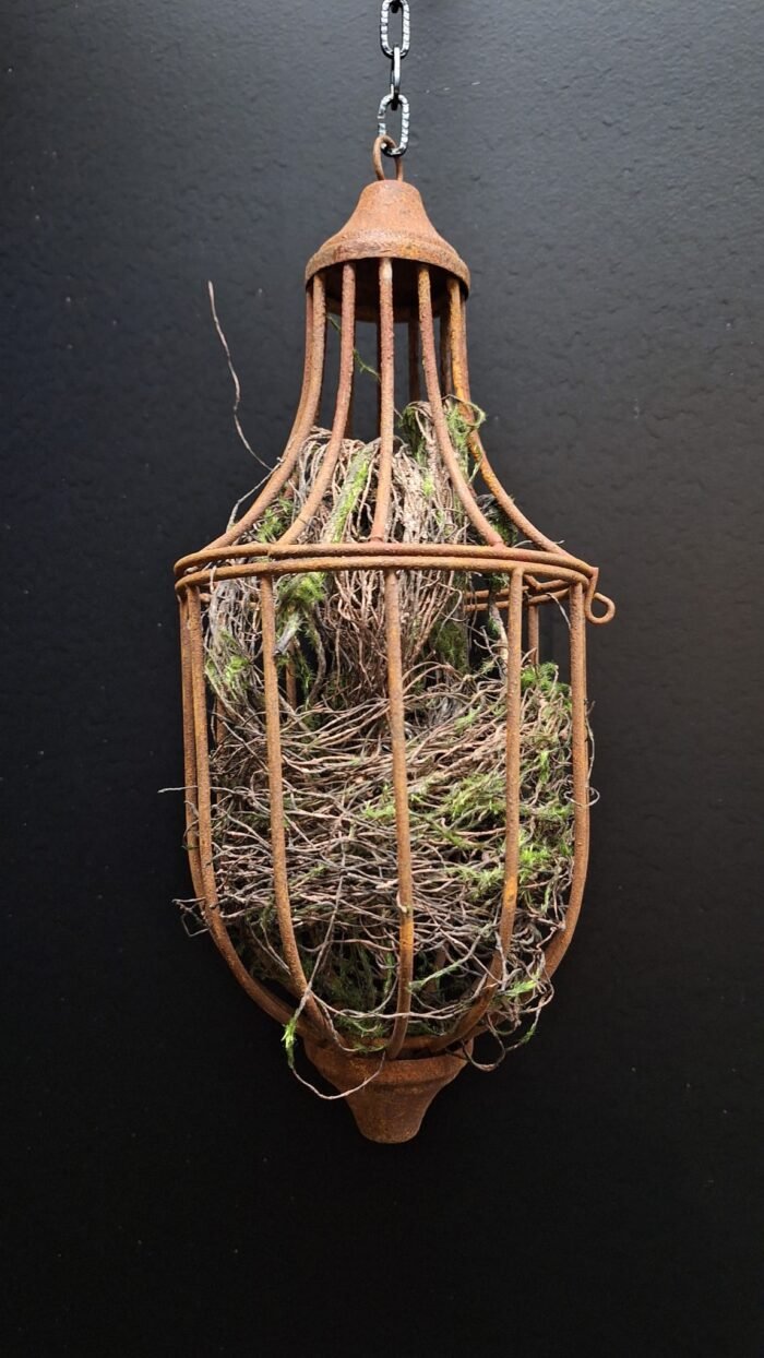 Metalen decoratiehanger in roestlook