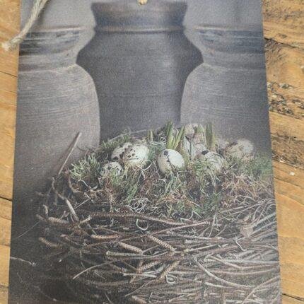 Deco bordje nest ei