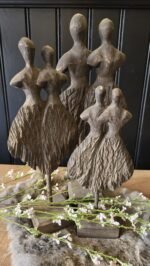 Houten danseressen 56cm