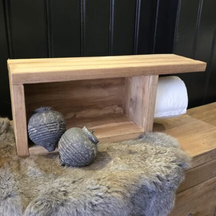 Houten toiletrolhouder
