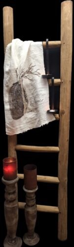 decoratieve houten ladder