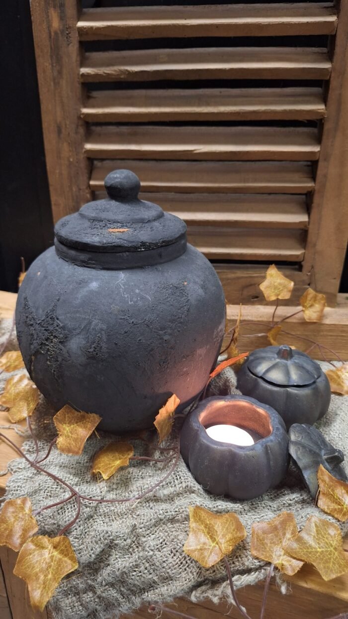 zwarte pot landelijke stijl