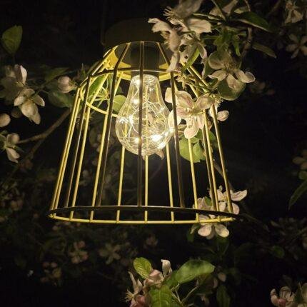 Hanglamp LED solar Siena geel foto 2