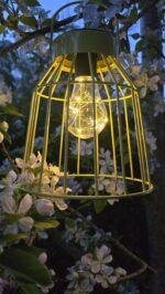 Hanglamp LED solar Siena geel foto 3