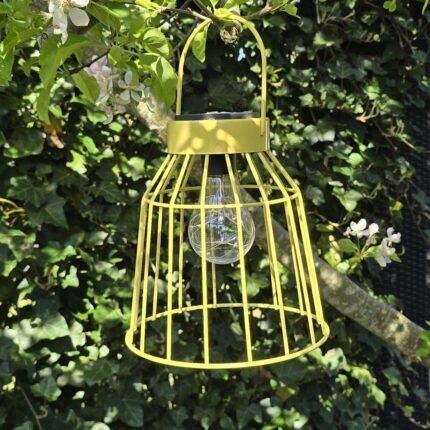 Hanglamp LED solar Siena geel
