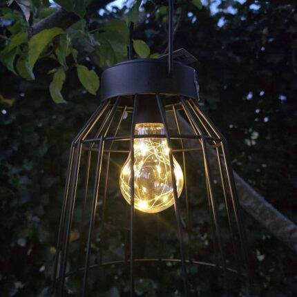 Hanglamp LED solar Siena zwart