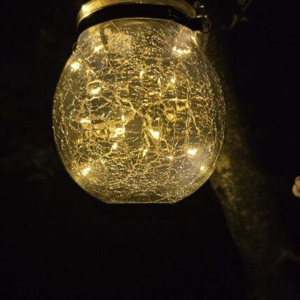 Lamp LED solar grijs foto 2