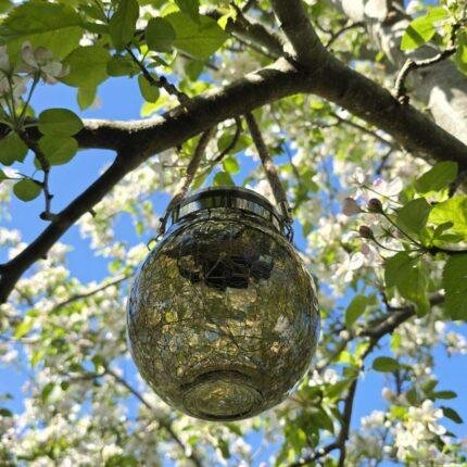 Lamp LED solar grijs