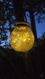 Lamp Solar LED geel foto 3