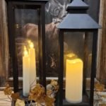 landelijke lantaarn met LED verlichting