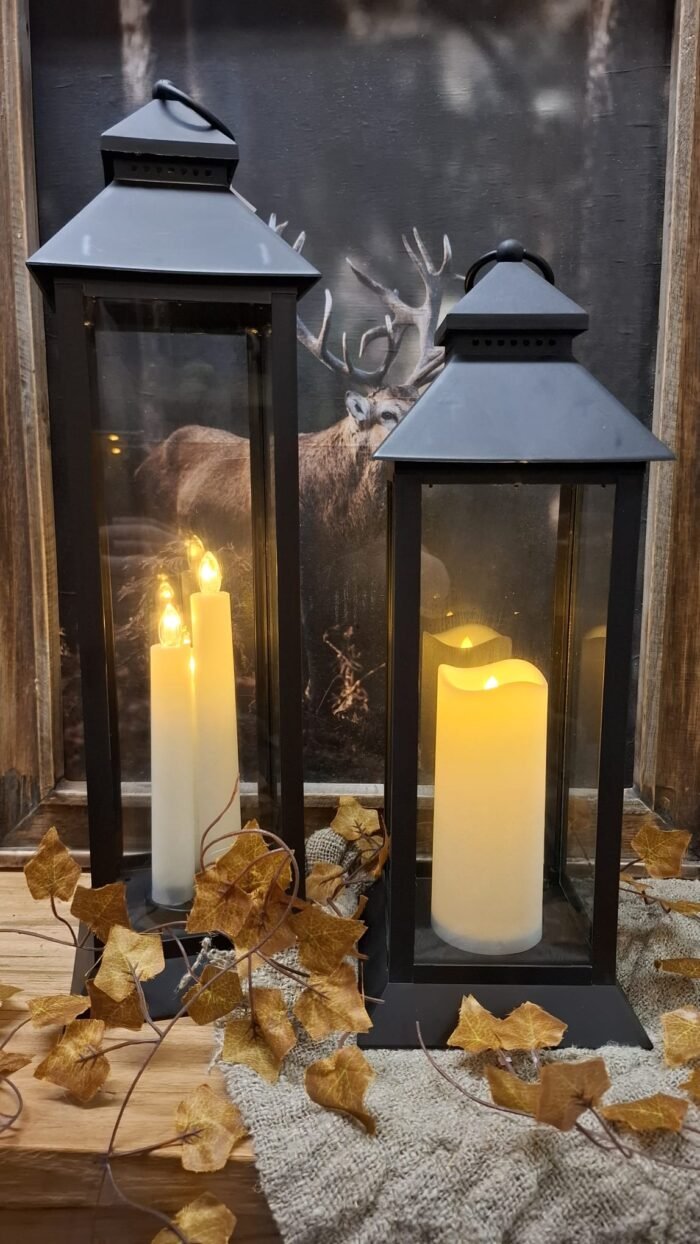 landelijke lantaarn met LED verlichting