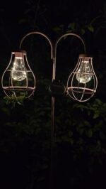 Solarlamp steker duo LED roze