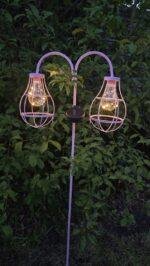 Solarlamp steker duo LED roze foto 3