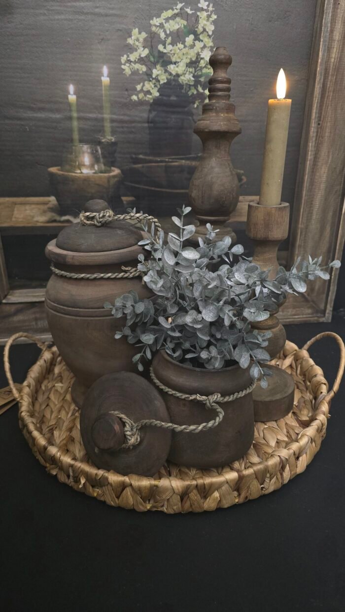 Rattan dienblad