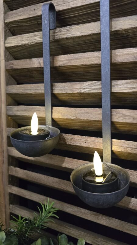 Hanglepel grijs 18cm