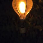 Solar luchtballon geel met vlameffect