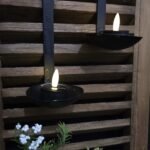 Zwart metalen hanglepel XXL