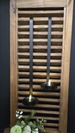 Zwart metalen hanglepel XXL