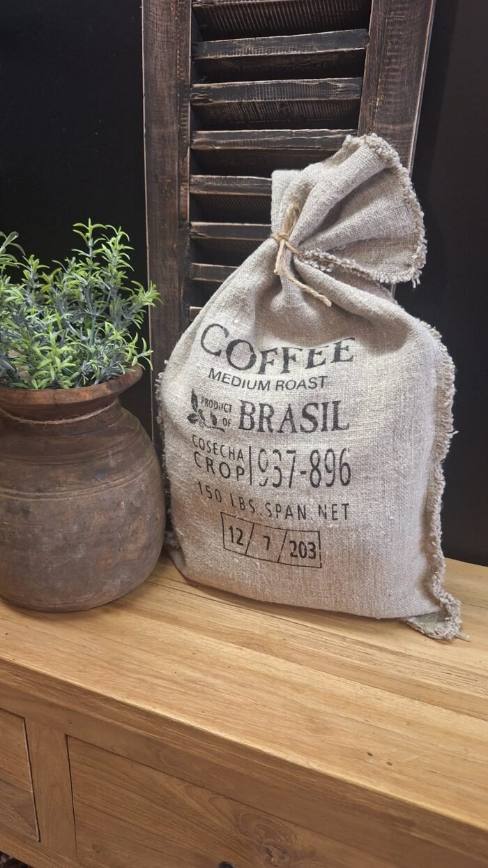 Shabby decoratie zak met Coffee - Afbeelding 4
