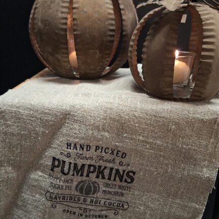 Shabby hand picked pumpkins
