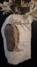 Shabby lap white met vaas magnolia