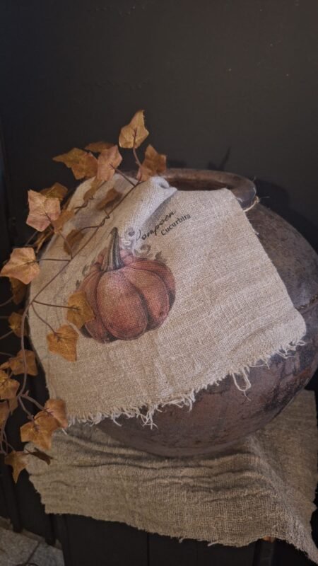 landelijk Shabby doekje pompoen kleur-sfeer