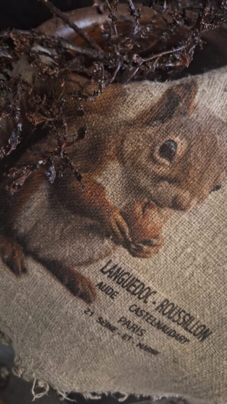 Shabby eekhoorn kleur- detail
