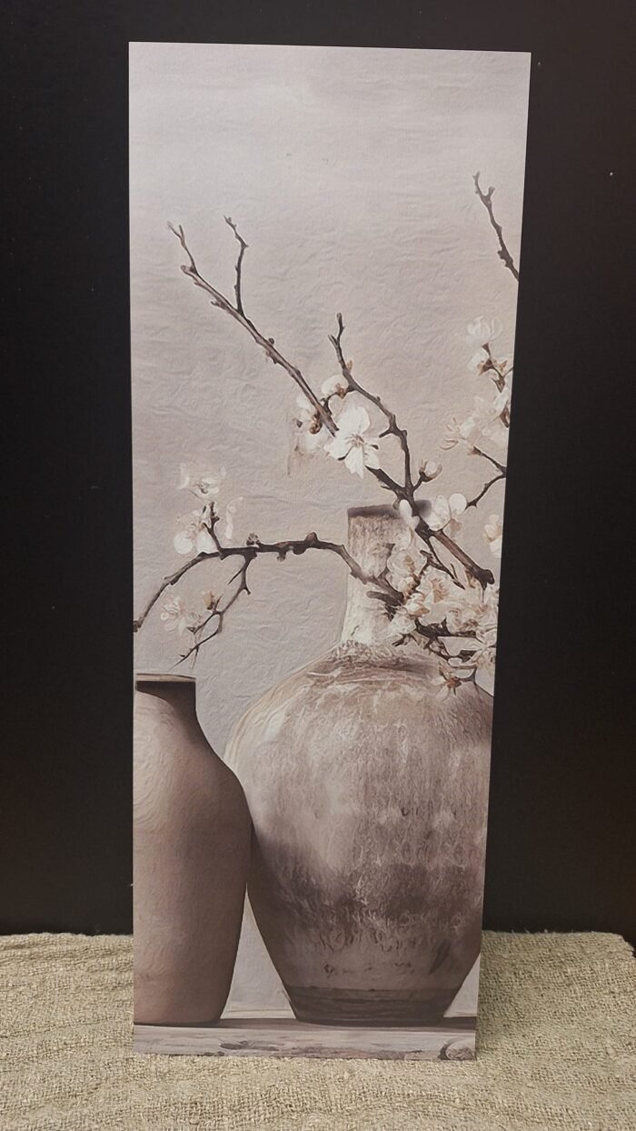 landelijk Wandbord met kruik en magnolia