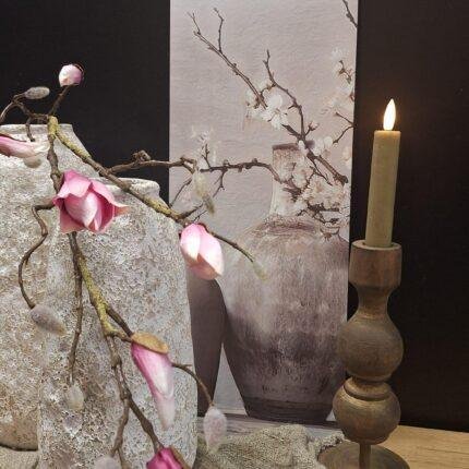 Wandbord met kruik en magnolia
