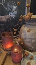 Roestige bellen tak-landelijke decoratie