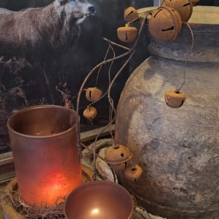 Roestige bellen tak-landelijke decoratie