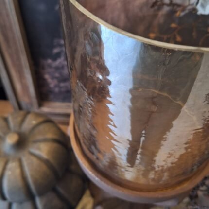 Rustieke Kaarsenhouder Gewei – detail glas