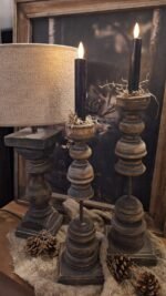 Houten Pinakel Kandelaar –sfeer
