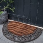 ijzeren deurmat met kokos landelijke stijl