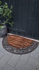 ijzeren deurmat met kokos landelijke stijl