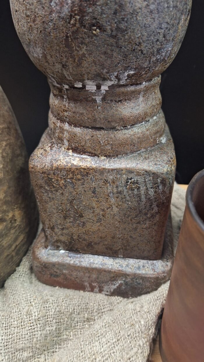 rustieke lampenvoet van terracotta