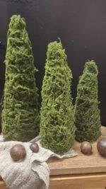 Mosboompje Kunst 30-40-50cm – Kerstdecoratie Landelijke Stijl