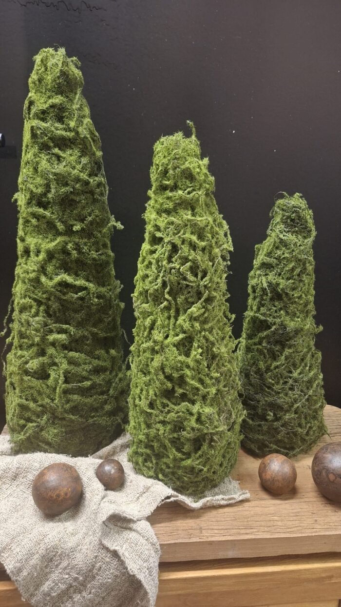 kerstboompje kunstmos 30-40-50cm