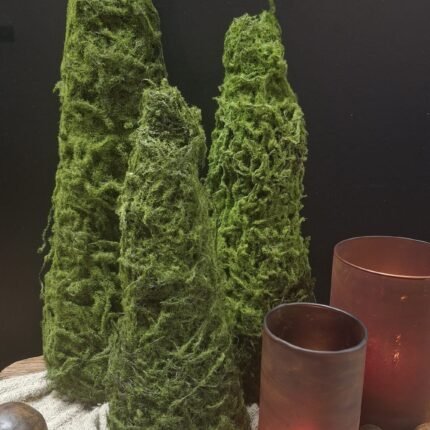 sobere kerstdecoratie mosboompje sfeer