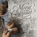 Kerstlint Kelim zwart