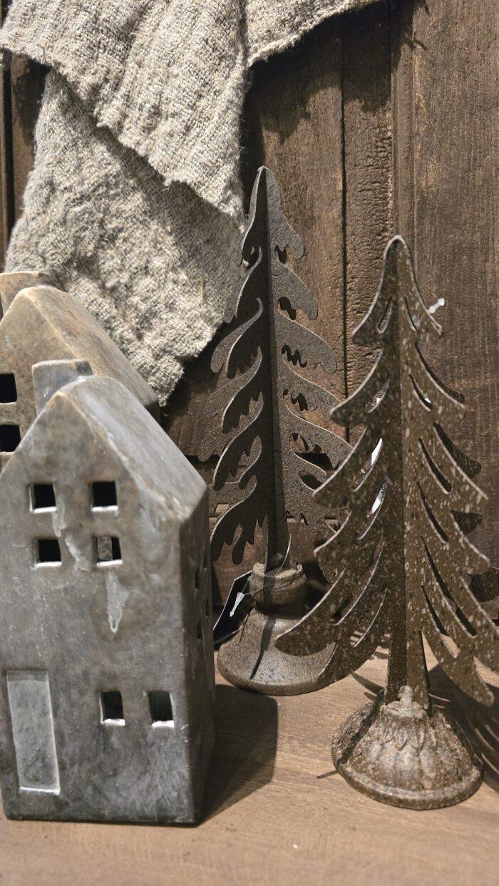 Metalen dennenboom roestkleur - Afbeelding 1