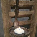 Louvre luik teak 40cm