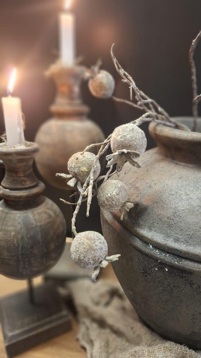 Kunst tak met besjes – landelijke woondecoratie
